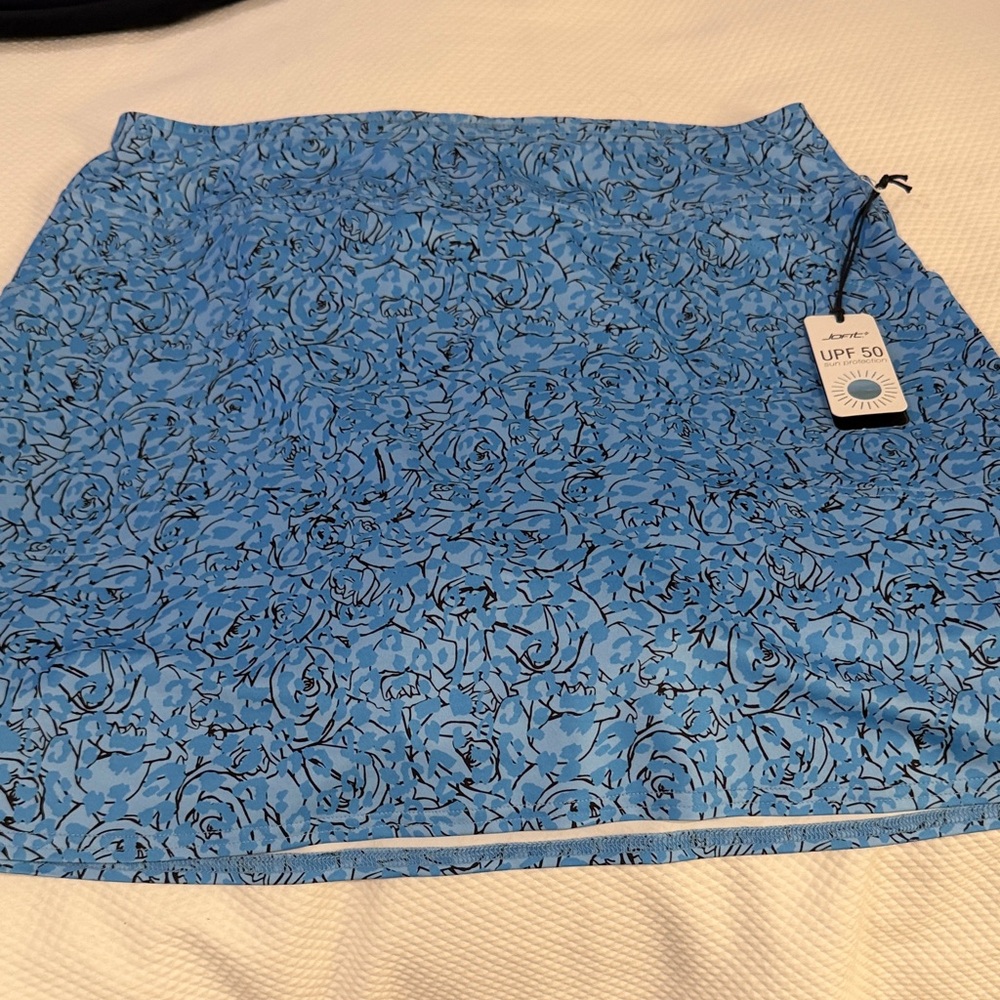 Jofit Blue Floral Skirt with UPF 50